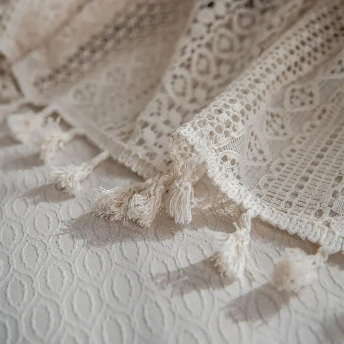 Translucent Crochet-Style Curtain – view 4