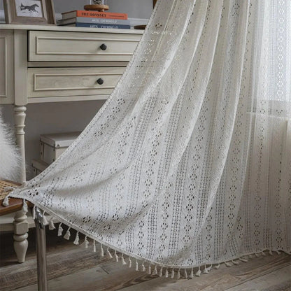 Translucent Crochet-Style Curtain – view 6