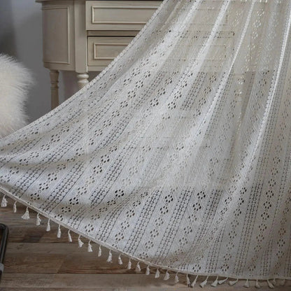 Translucent Crochet-Style Curtain – view 7