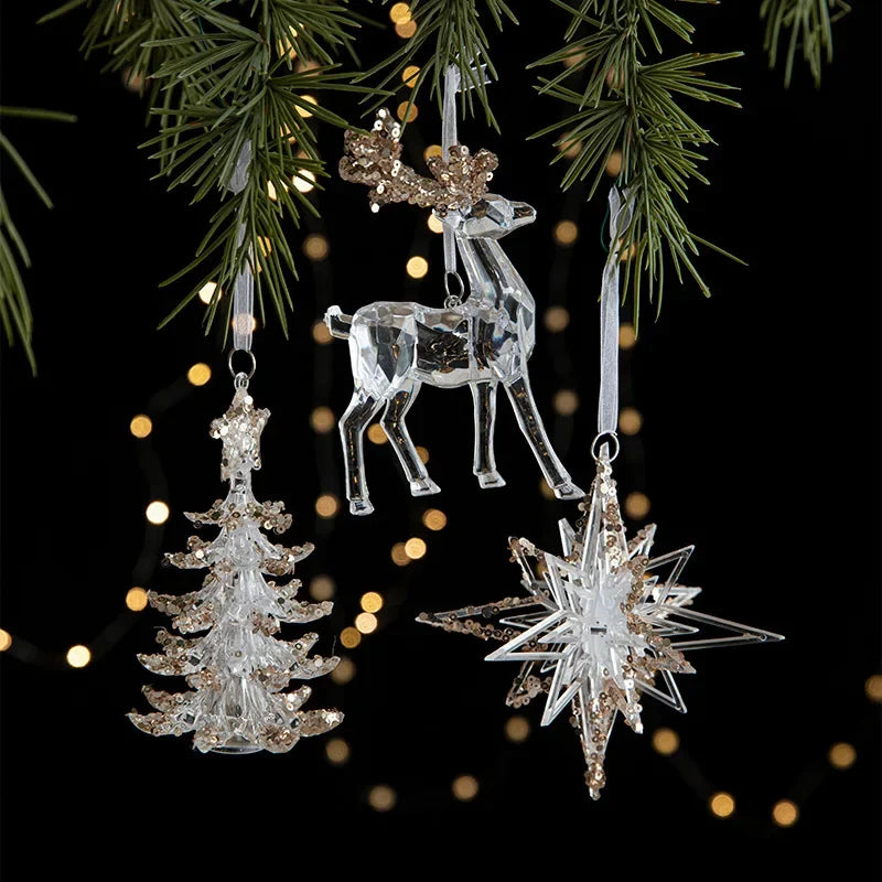 Transparent Acrylic Christmas Hanging Ornament – view 3