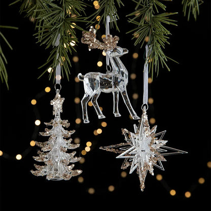 Transparent Acrylic Christmas Hanging Ornament – view 3