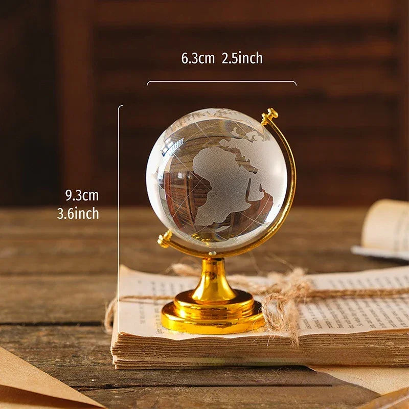 Transparent World Map Decorative Desk Globe – view 3