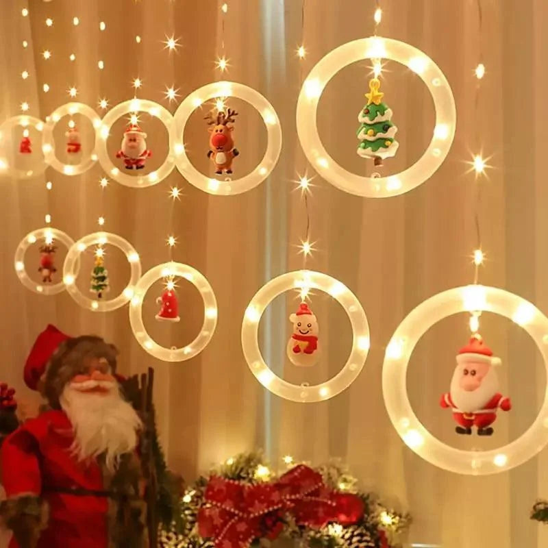 USB Christmas Curtain Lights – 10 Decorative Light Points – view 2