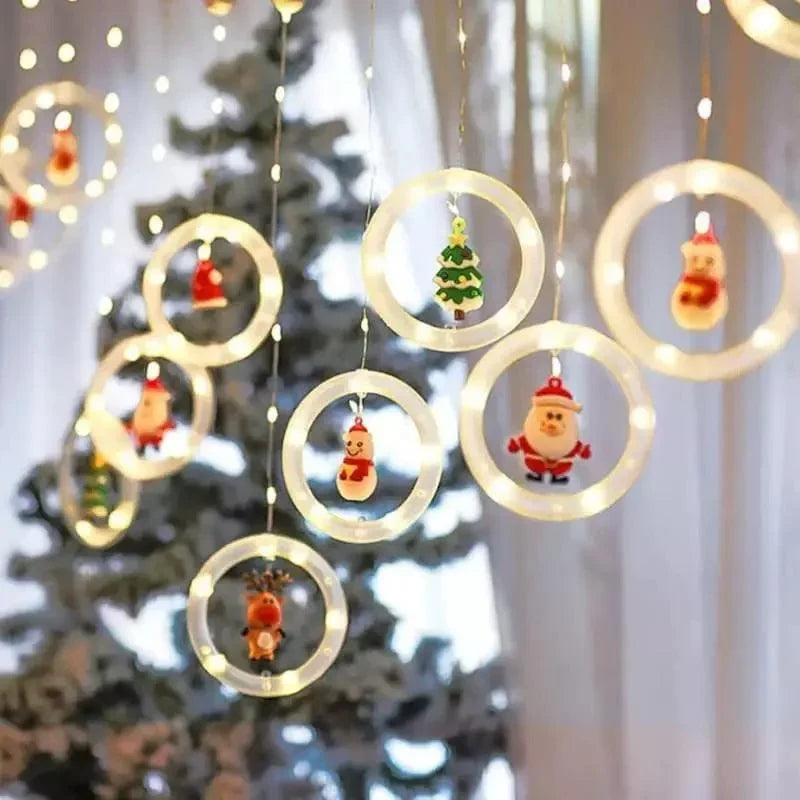USB Christmas Curtain Lights – 10 Decorative Light Points – view 3