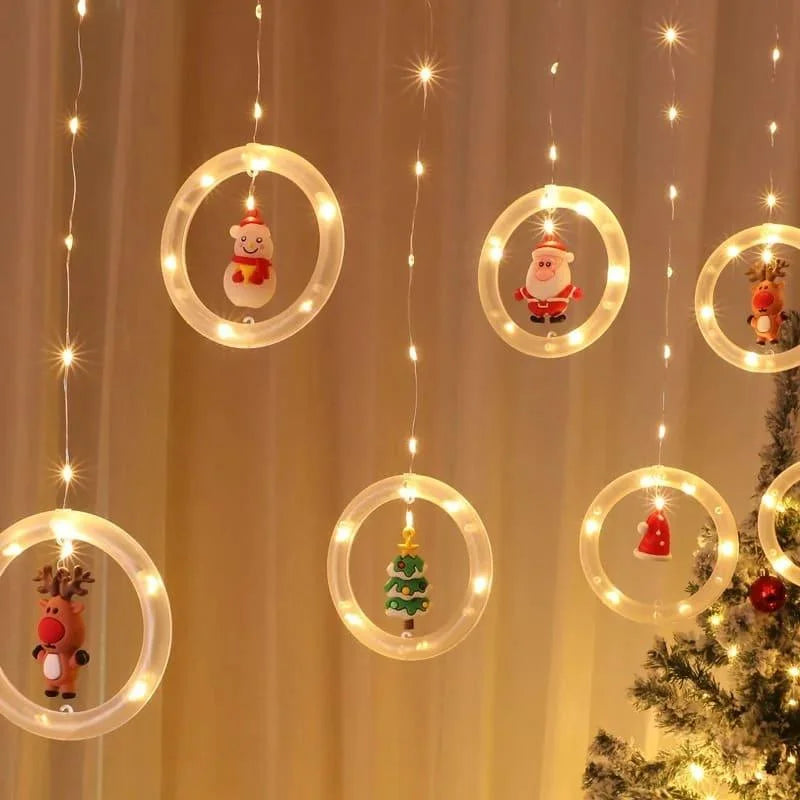 USB Christmas Curtain Lights – 10 Decorative Light Points – view 4