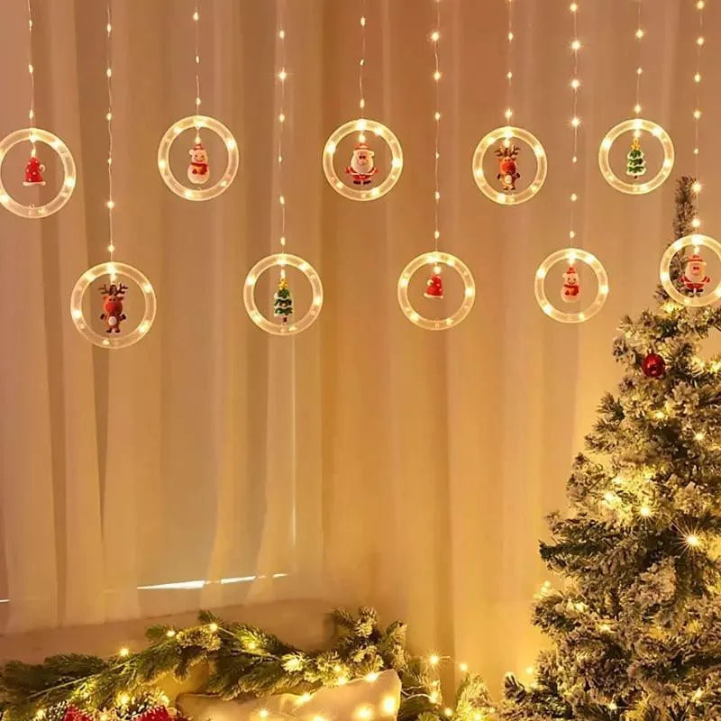 USB Christmas Curtain Lights – 10 Decorative Light Points – view 5