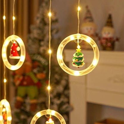 USB Christmas Curtain Lights – 10 Decorative Light Points – view 6