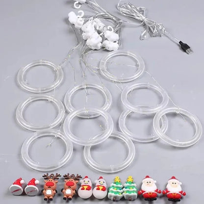 USB Christmas Curtain Lights – 10 Decorative Light Points – view 7