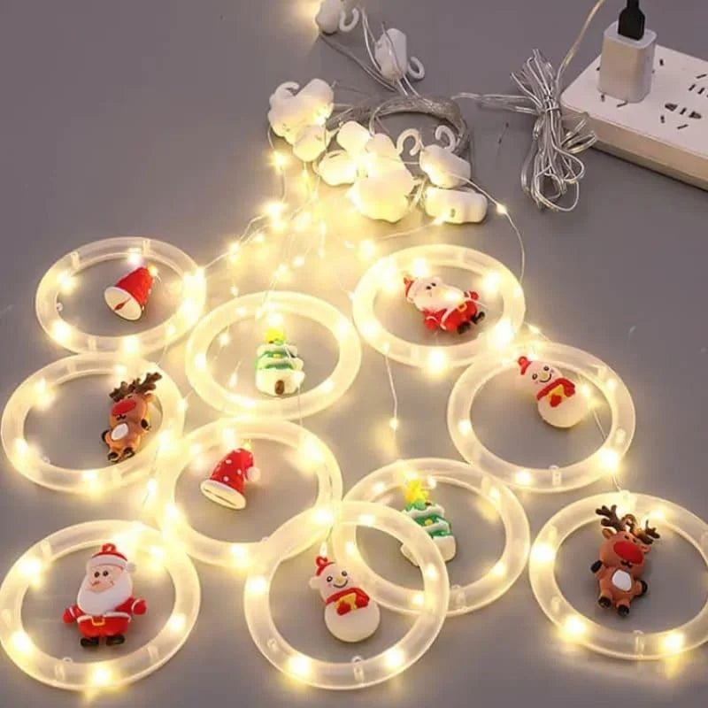 USB Christmas Curtain Lights – 10 Decorative Light Points – view 8