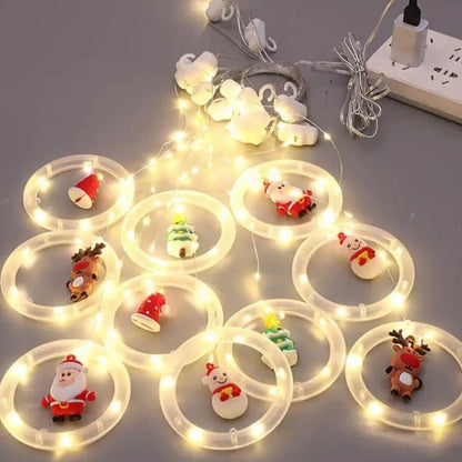 USB Christmas Curtain Lights – 10 Decorative Light Points – view 8