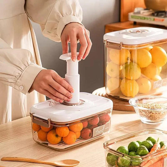 Vacuum food storage containers and sealer