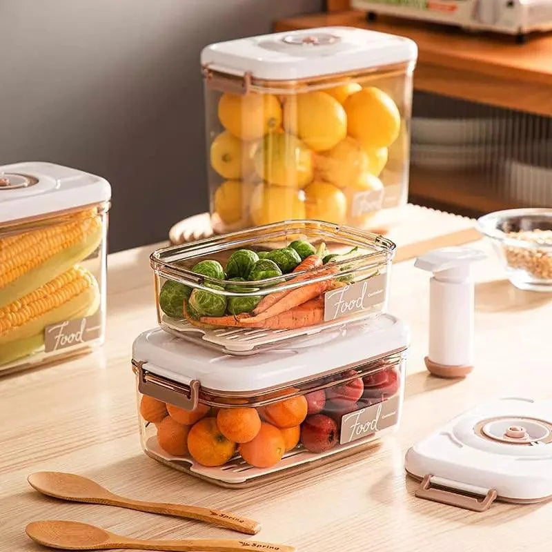 Vacuum food storage containers and sealer – view 2