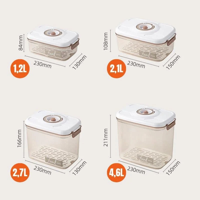 Vacuum food storage containers and sealer – view 12