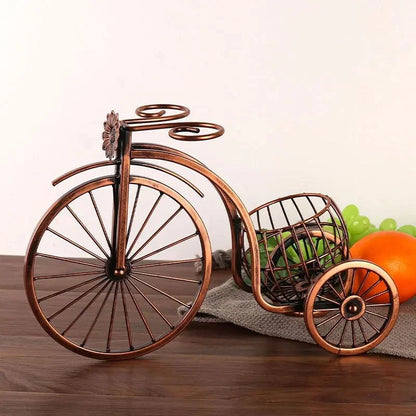 Vintage Bicycle Wine Bottle Holder – Copper Finish – view 3