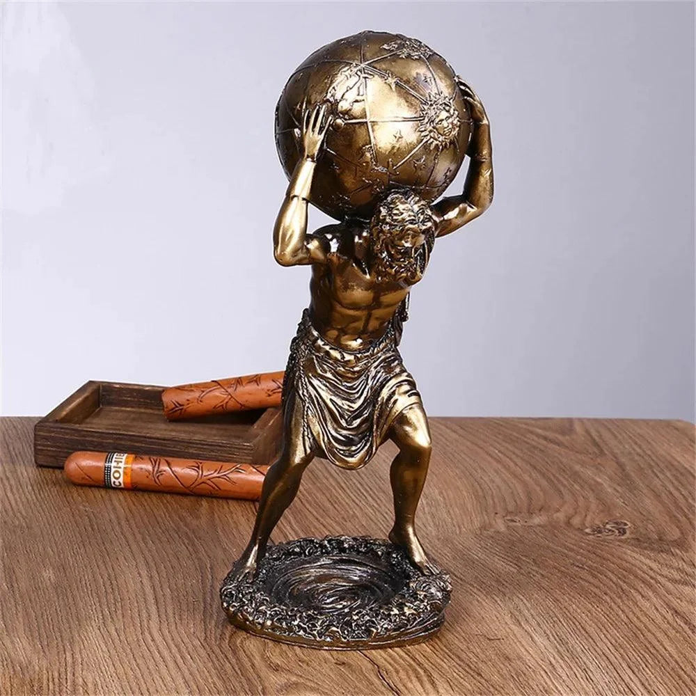 Vintage Greek Atlas Resin Sculpture – view 5