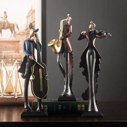 Vintage Musical Instrument Resin Sculpture Collection – view 2
