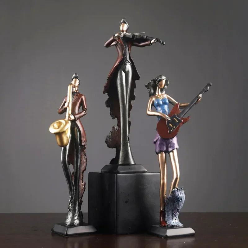 Vintage Musical Instrument Resin Sculpture Collection – view 3
