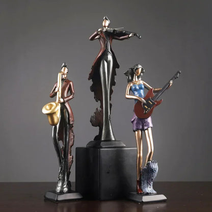 Vintage Musical Instrument Resin Sculpture Collection – view 3