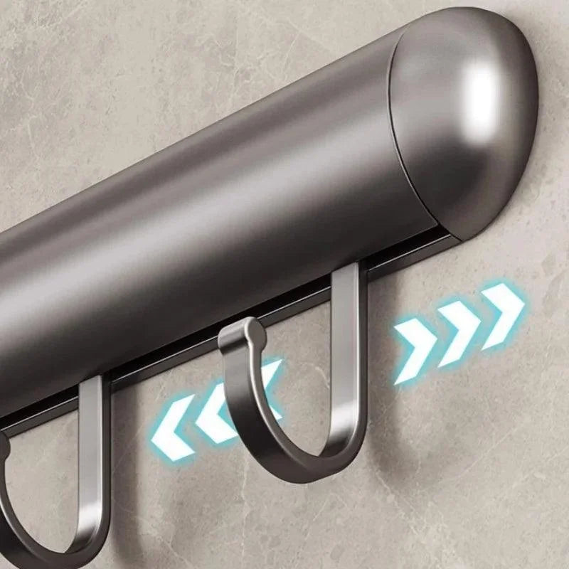 Wall-Mounted Aluminium Kitchen Utensil Organiser – view 3