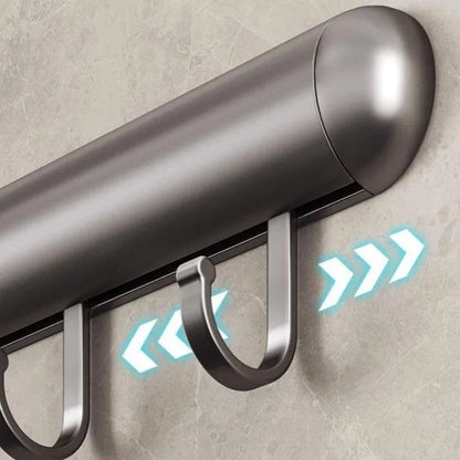 Wall-Mounted Aluminium Kitchen Utensil Organiser – view 3