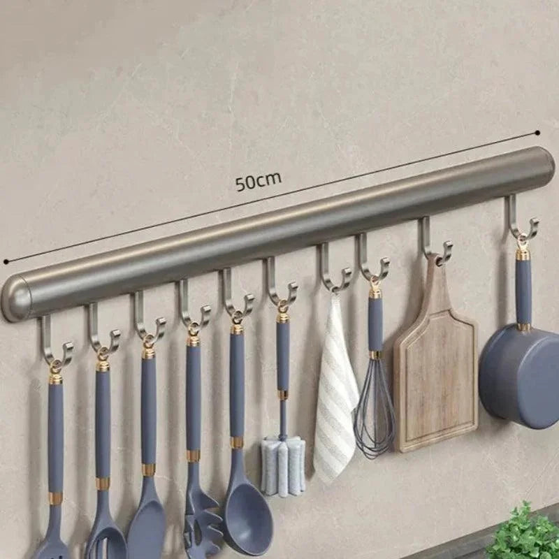 Wall-Mounted Aluminium Kitchen Utensil Organiser – view 7