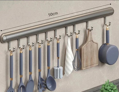 Wall-Mounted Aluminium Kitchen Utensil Organiser – view 9