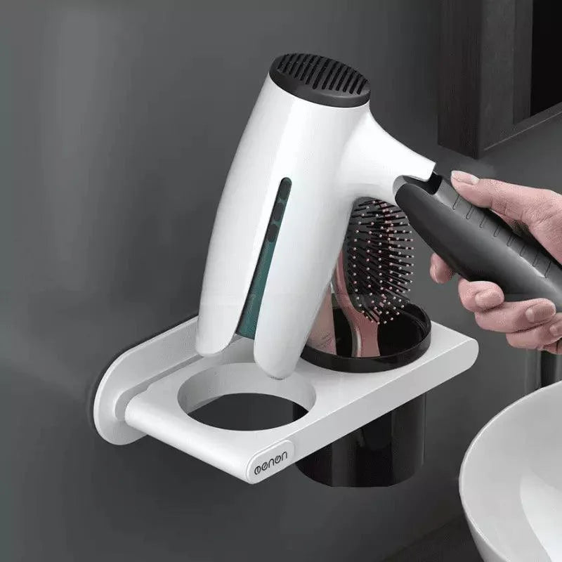 Wall-Mounted Hair Dryer & Styling Tool Holder – view 2