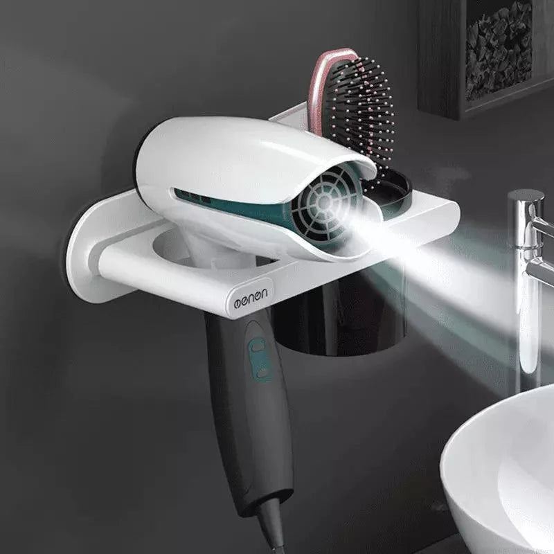 Wall-Mounted Hair Dryer & Styling Tool Holder – view 5