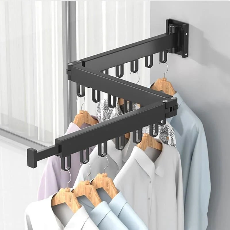Wall-Mounted Retractable Aluminium Drying Rack