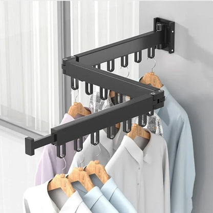 Wall-Mounted Retractable Aluminium Drying Rack