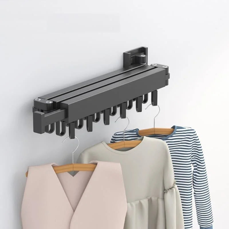Wall-Mounted Retractable Aluminium Drying Rack – view 2