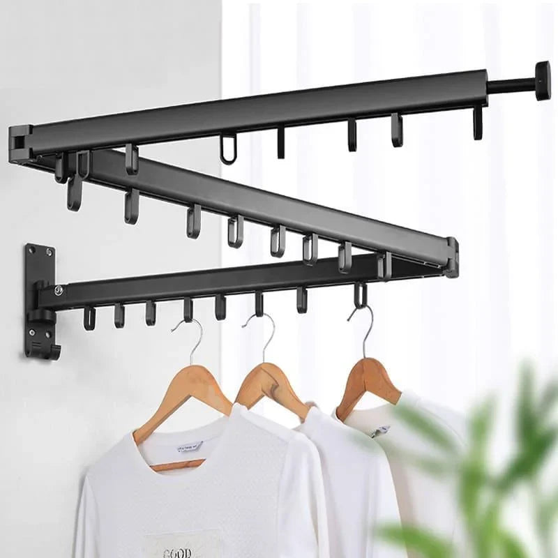 Wall-Mounted Retractable Aluminium Drying Rack – view 10