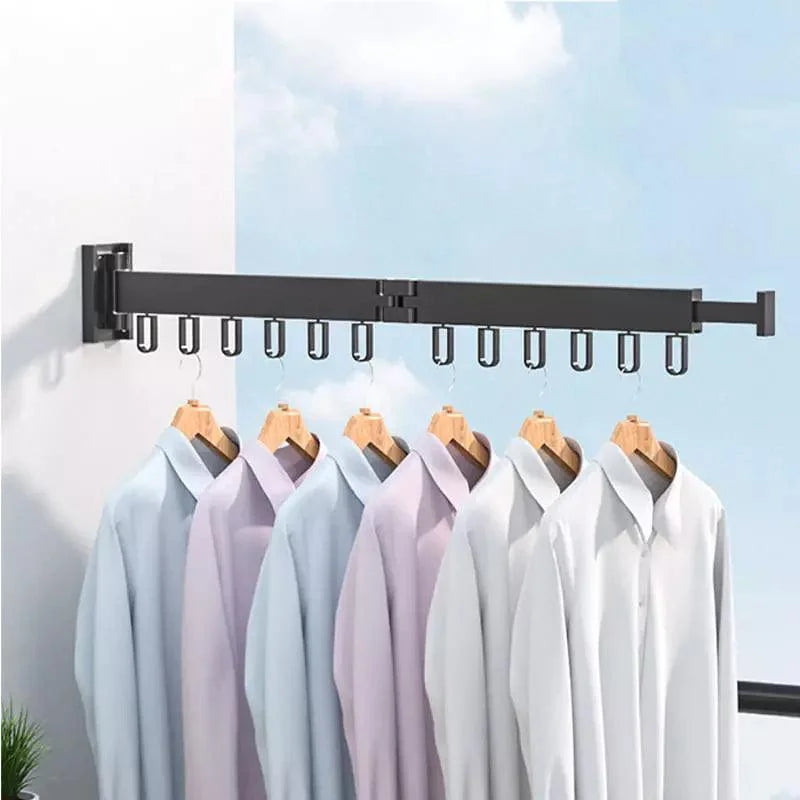 Wall-Mounted Retractable Aluminium Drying Rack – view 12