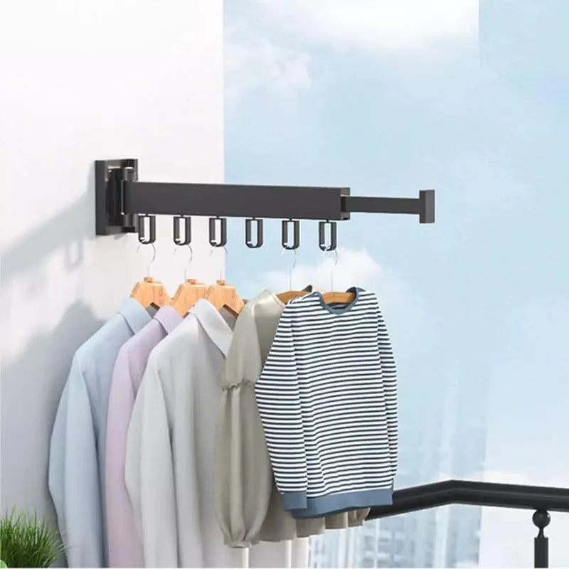 Wall-Mounted Retractable Aluminium Drying Rack – view 13