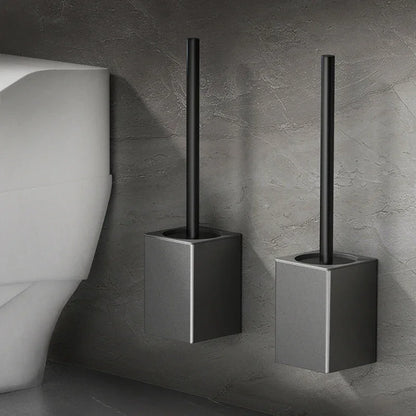 Wall-Mounted Toilet Brush with Aluminium Holder – view 2