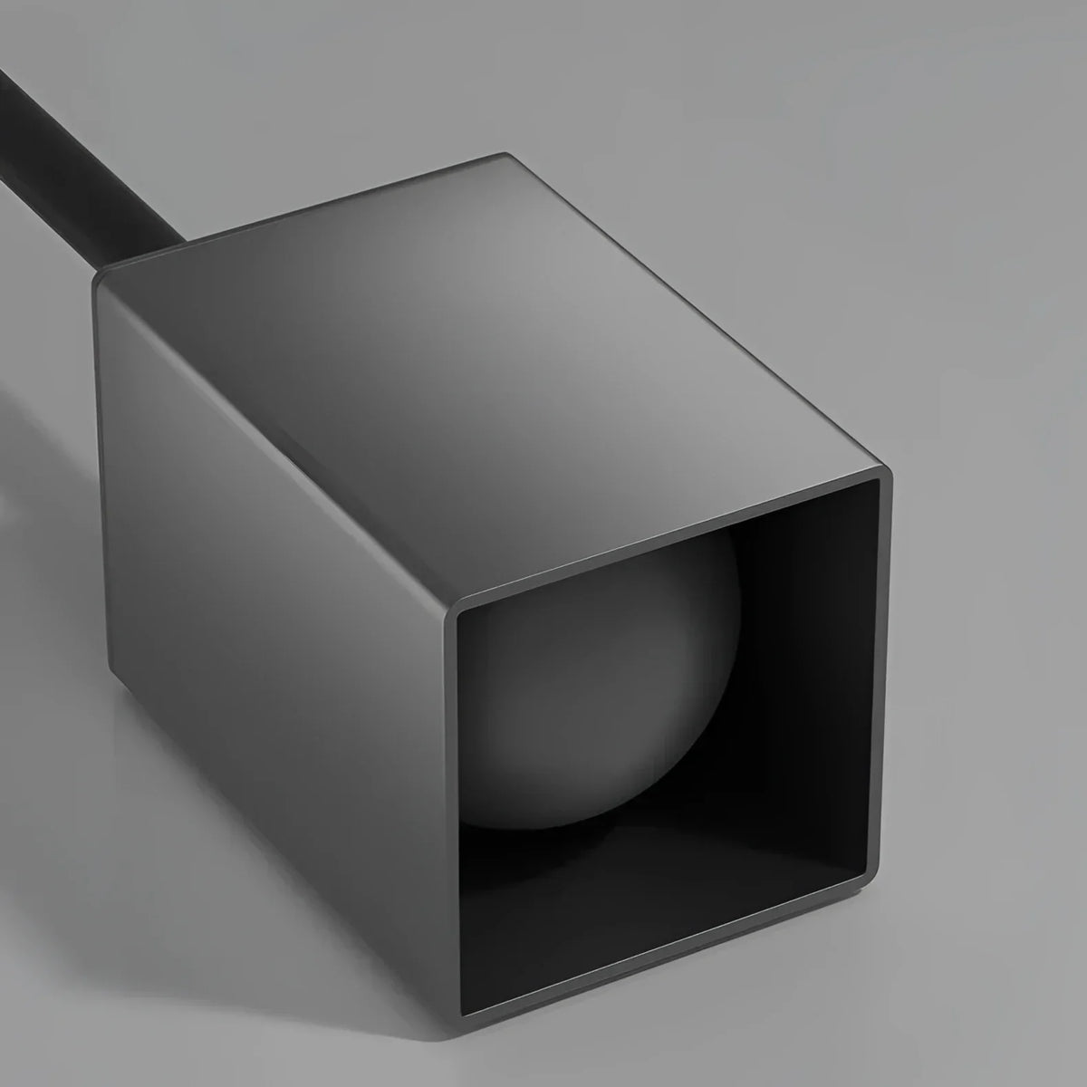 Wall-Mounted Toilet Brush with Aluminium Holder – view 5