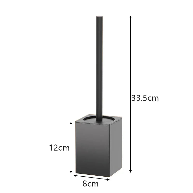 Wall-Mounted Toilet Brush with Aluminium Holder – view 6