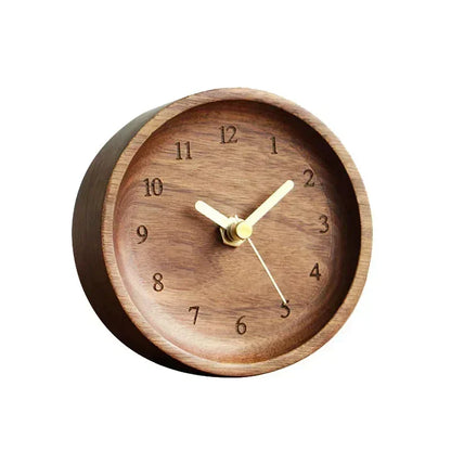 11cm Black Walnut Desk Clock with Alarm – view 7