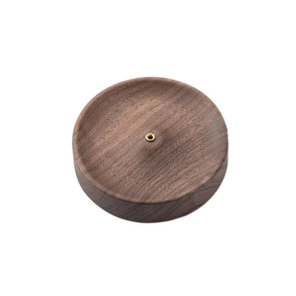9cm Black Walnut Incense Holder with Ash Catcher – view 15