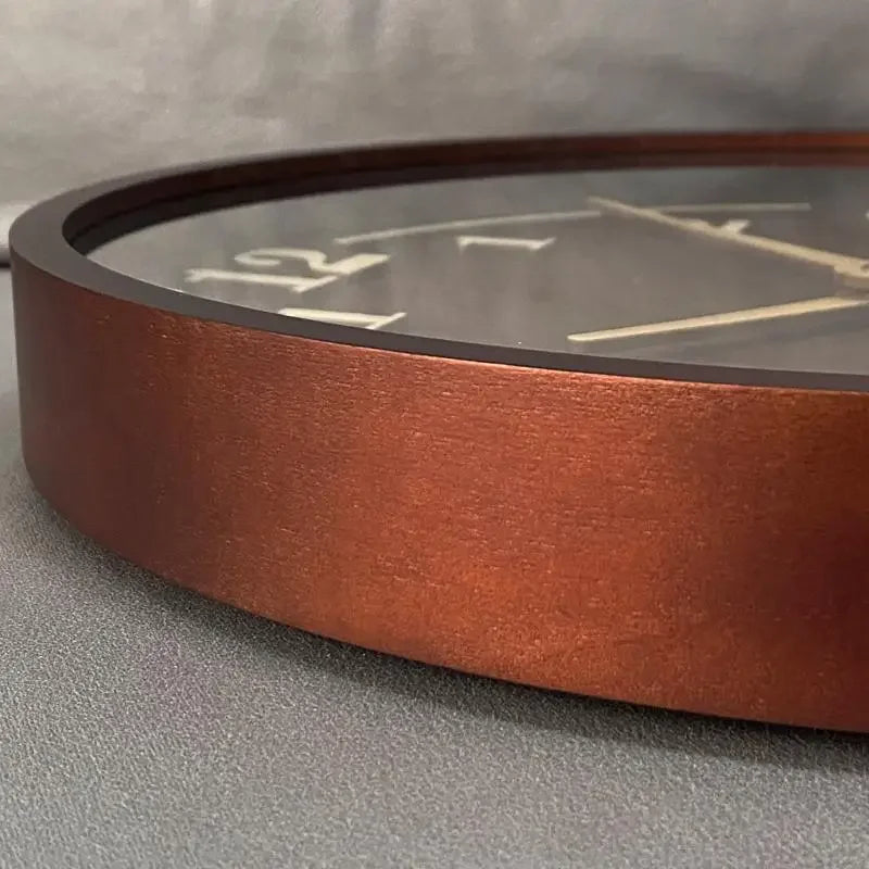 30cm Solid Walnut Silent Quartz Wall Clock – view 4