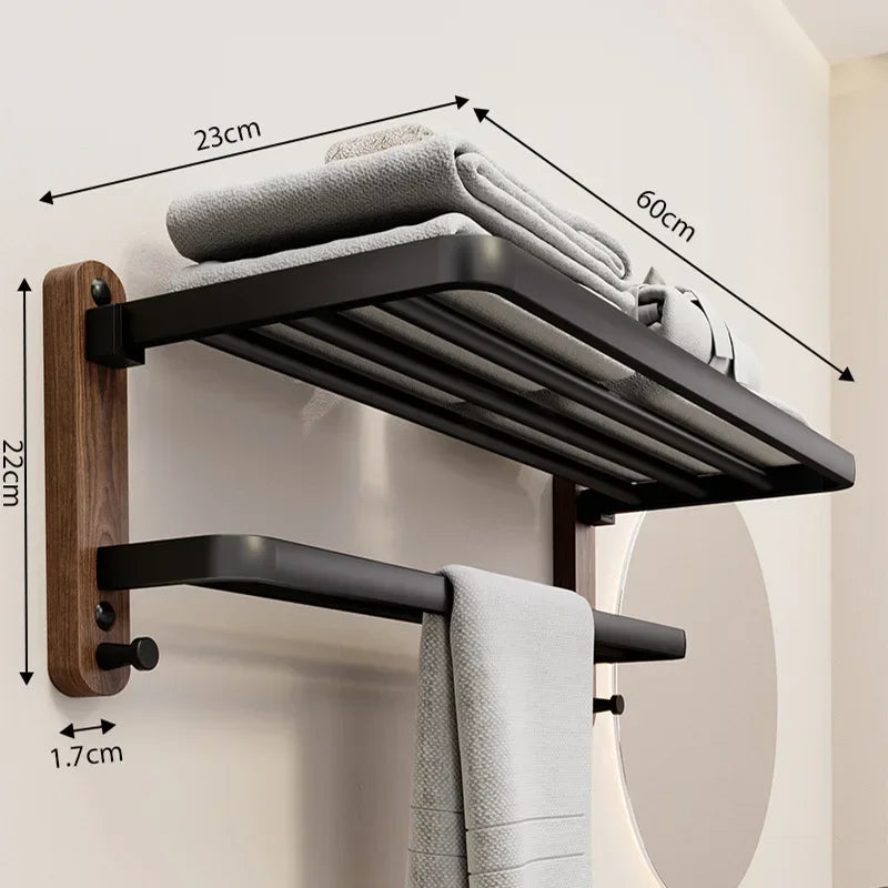 Walnut Wood Bathroom Accessory Collection – view 3