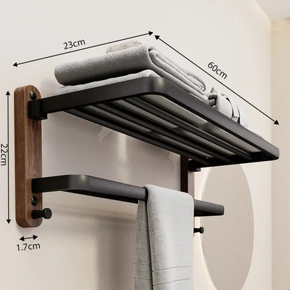 Walnut Wood Bathroom Accessory Collection – view 3