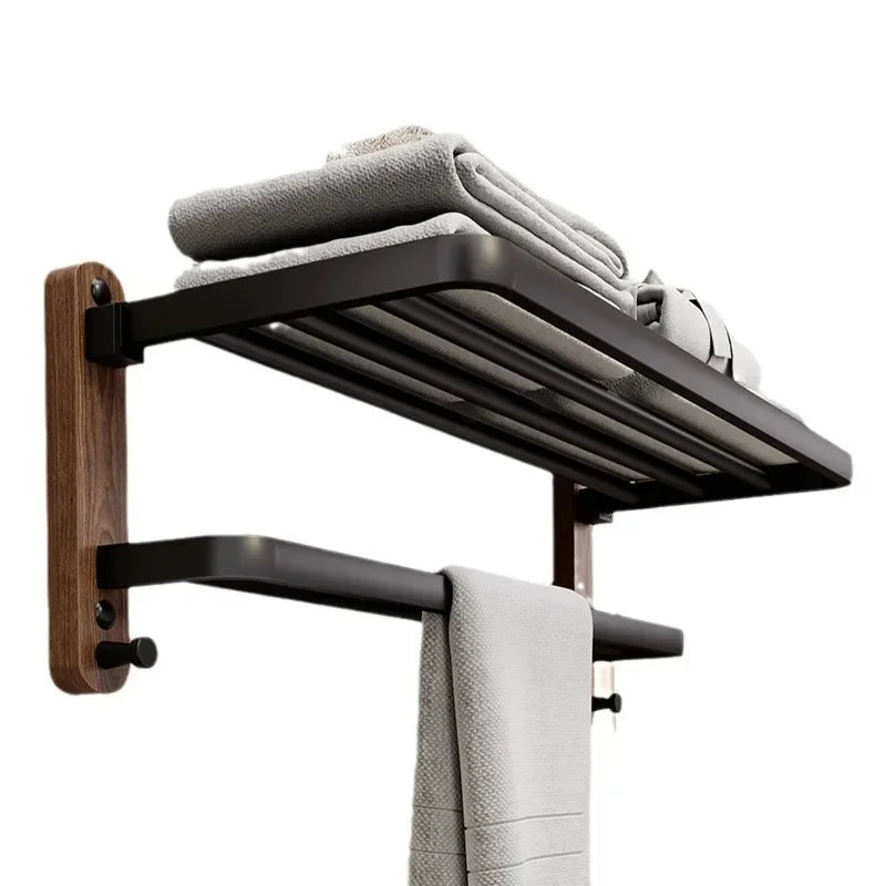 Walnut Wood Bathroom Accessory Collection – view 4