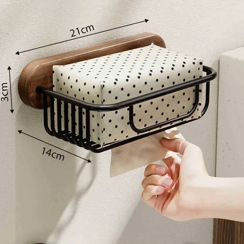Walnut Wood Bathroom Accessory Collection – view 6
