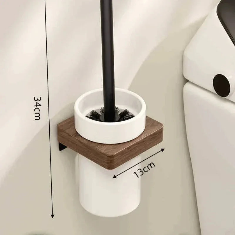 Walnut Wood Bathroom Accessory Collection – view 8