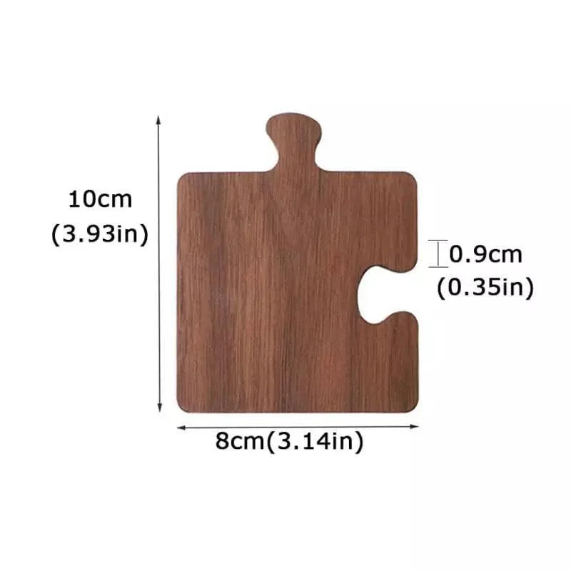 Walnut wood trivet and coaster set – view 11