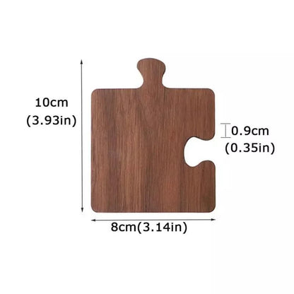 Walnut wood trivet and coaster set – view 11