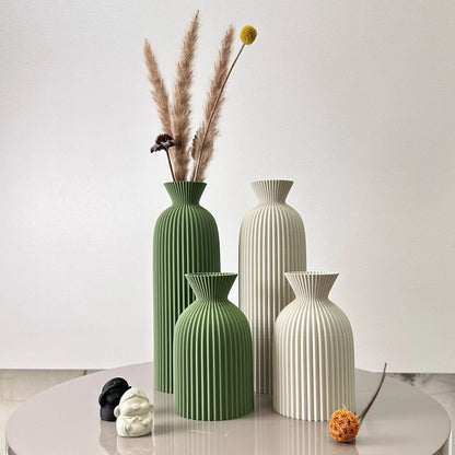 2-Piece Wavy Decorative Vase Set – 5 Colours – view 4
