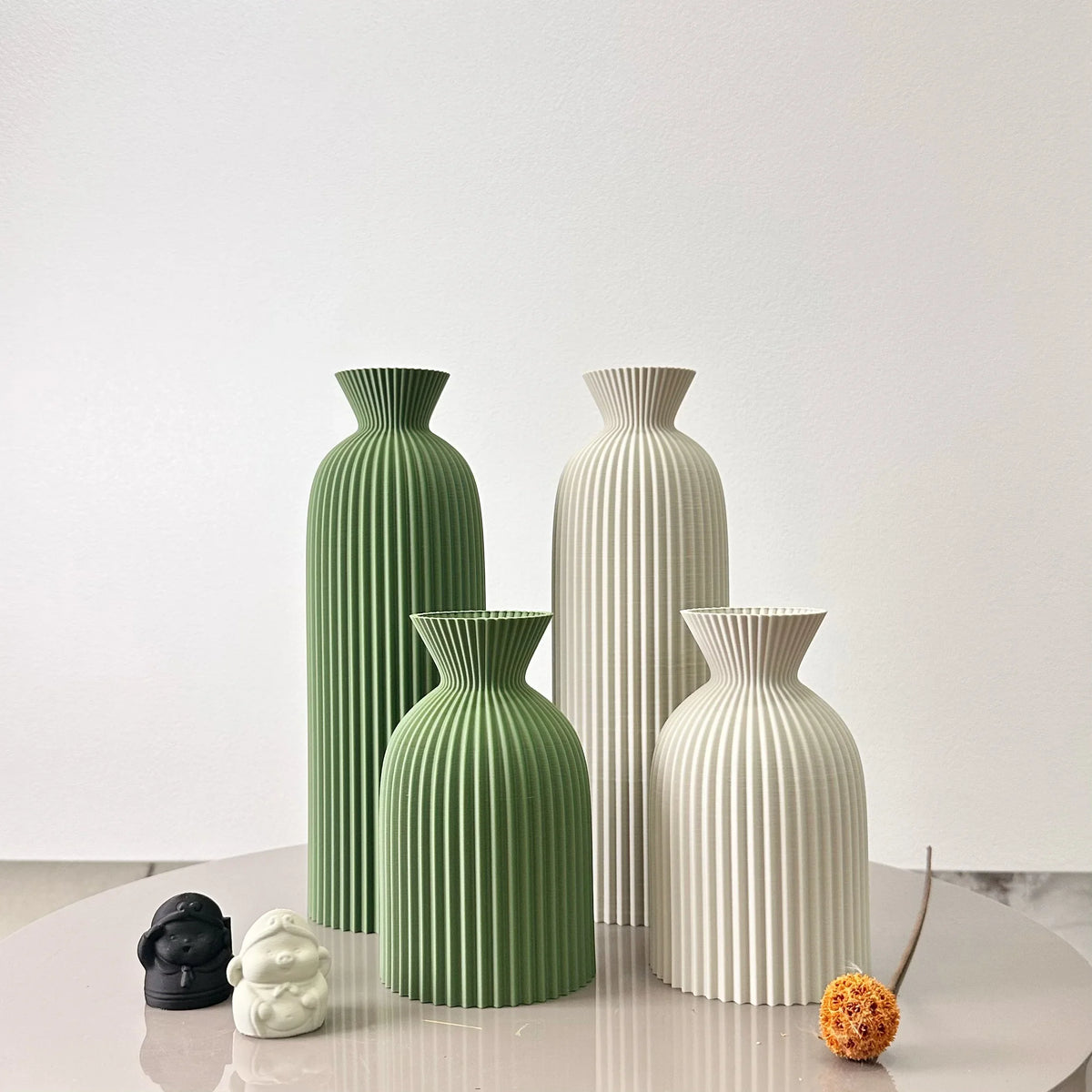 2-Piece Wavy Decorative Vase Set – 5 Colours – view 5