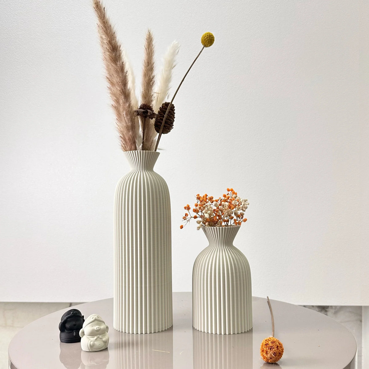 2-Piece Wavy Decorative Vase Set – 5 Colours – view 7